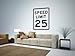 Street & Traffic Sign Wall Decals - Speed Limit Sign 25 mph - 12 inch Removable Graphic