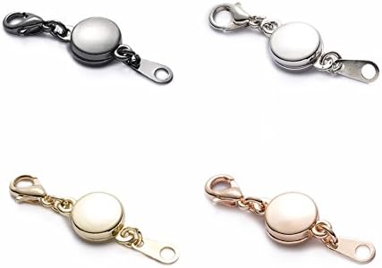 SYGY 4 Pcs Gold tone and Silver Tone, Rose gold, Black magnetic jewelry clasps