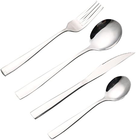 100 品質保証 車 バイク Bestonzon B07qkb5hhk 新作製品 世界最高品質人気 ホーム キッチン 洋皿 プレート ダイニング食器セットステンレス鋼ディナーセット食器カトラリーセットディナークラシックナイフフォークスプーン4本 セット2セット パック 正規品送料無料