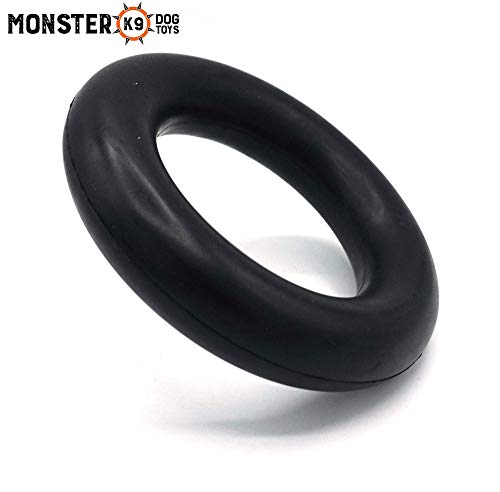 Ultra-Durable Chew Toy - Lifetime Replacement Guarantee - Tested by Pitbulls, German Shepherds, & other Aggressive Chewers & Large Dogs - Tough Strong Durable Natural Rubber - 100% Safe & Non-toxic