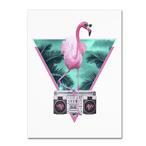 Trademark Fine Art Miami Flamingo by Robert Farkas, 14x19-Inch