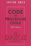 code de procédure civile (édition 2012) by