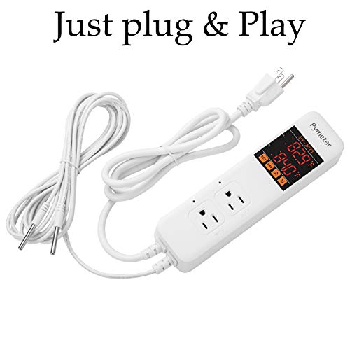 Pymeter Digital Temperature Controller Programmable Thermostat Dual