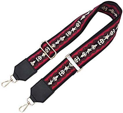 Amorar Replacement Wide Shoulder Bag Strap Ethnic DIY Guitar Style Shoulder Strap Wallet Strap Messenger Bag Strap Belt Adjustable