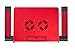 Portable Adjustable Aluminum Laptop Desk/Stand/Table Vented Notebook-MacBook-Ultra Light Weight Ergonomic TV Bed Large Lap Tray Stand Up/Sitting-Red