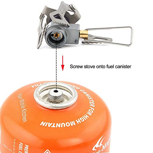 Hamans BRS BRS-3000T campinggasfornuis, ultralicht, voor rugzak (25 g) met 1 extra O-ring - Image 6