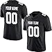 Pullonsy Black Custom Football Jerseys for Men Women Youth Embroidered Names and Numbers S-8XL Design Your Own