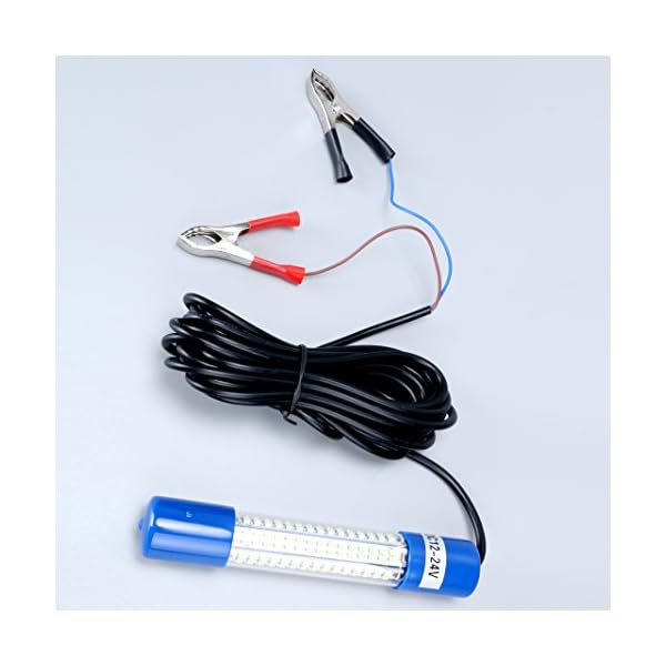 Amarine-made-12v-24v-8W-180-LED-1000-Lumens-IP68-Lure-Bait-Finder-Night-Fishing-Boat-Submersible-Deep-Drop-Underwater-Light-with-Battery-Clip