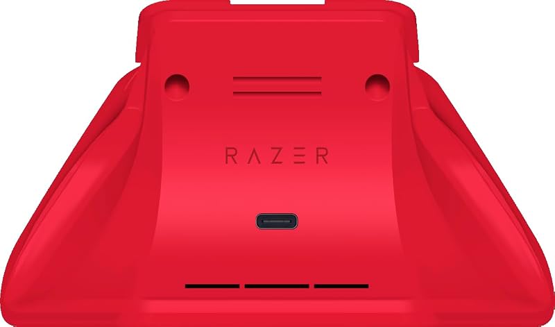 Base di Ricarica Rapida Universale per Xbox - Caricabatterie Rapido per controller Xbox (Ricarica Rapida, Compatibilità Universale, Sistema a Contatto Magnetica) Pulse Red
