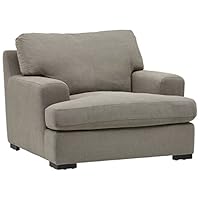 Stone & Beam Lauren Down-Filled Oversized Living Room Accent Armchair with Hardwood Frame, 46"W, Slate