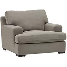 Stone & Beam Lauren Down Filled, Overstuffed Chair, 46" W, Slate