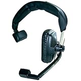 Beyerdynamic DT-108-200-50-BLACK Single-Ear Headset with Dynamic Hypercardioid Microphone, 50 Ohms, Black