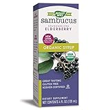 Nature's Way Organic Sambucus Elderberry Syrup, 4 Fluid Ounce