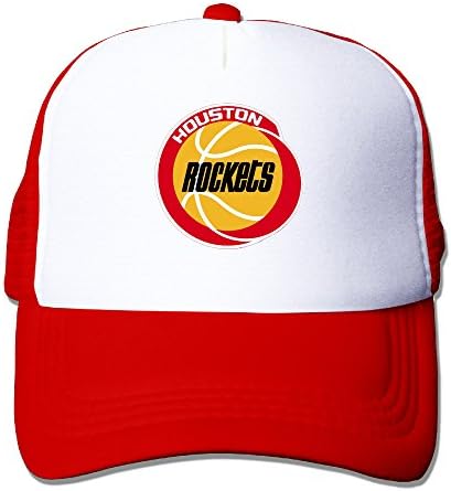 Toddler Kids Houston-rockets-basketball Snapback Mesh Caps - Adjustable Baseball Cap
