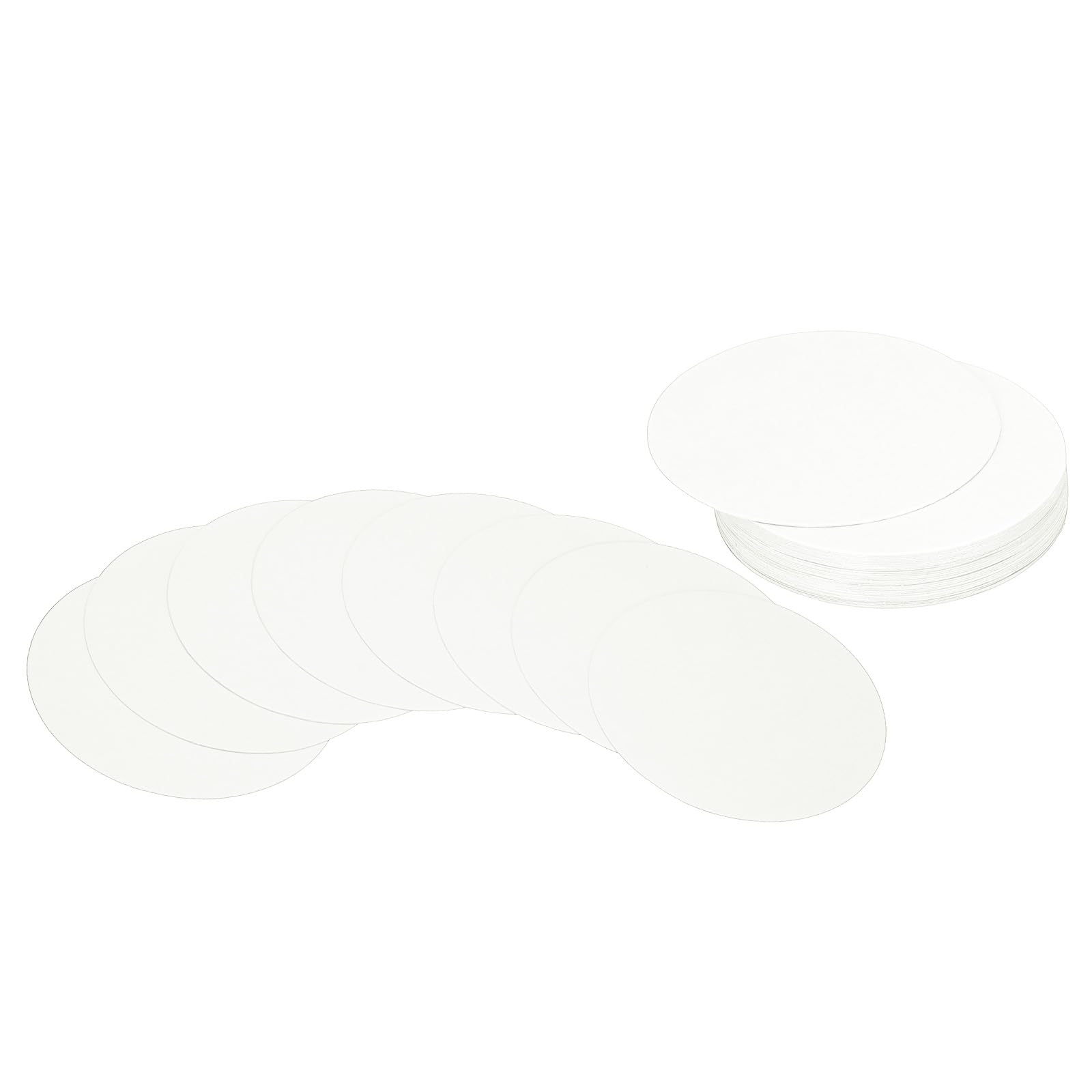 PATIKIL 3inch Circle Card Stock, 36Pcs Round Shape Cutouts Paper Thick Cardstock Coaster for DIY Craft Projects Classroom Bulletin Board Decor, White