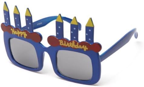 Newbee Fashion-Happy Birthday Cake Candles Shaped Party Sunglasses Fun Boys Girls Birthday Props (One Size Fits All)