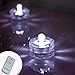 AceList 24 x White LED Submersible Tea Light Tealight Candles with Remote Control Replaceable Coin Battery Underwater Waterproof Lamp for Christmas Birthday Use- White