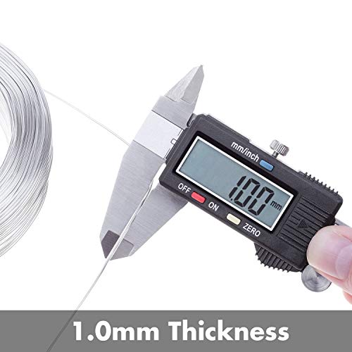 image for Aluminum Wire, Anezus 18 Gauge 328 FT Metal Wire Bendable Sculpting Al