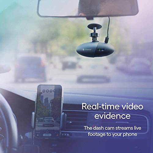 Dash Cam Powered by Nexar, 1080p Full HD, Cloud Storage for Video Clips and 32GB SD Card Included, Small & Discreet 155Â° Wide Angle Car Camera, G-Sensor and GPS, Loop Recording, Easy to Install