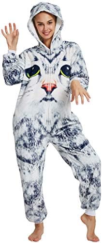 Animal Onesie Unisex Adult Fleece Pajama Halloween Christmas Cosplay Costume