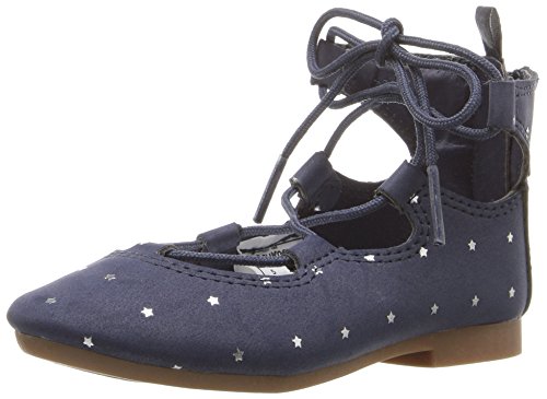 OshKosh B Gosh Karlie Girl s Flat, Navy, 8 M US Toddler