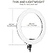 18 Inches Adjustable 2700-5500K Color Temperature Ring Light, SAMTIAN Dimmable SMD LED Ring Light Photography Video Lighting Kit with 78 Inches Light Stand, Phone Holder for YouTube, Portrait, Vlog