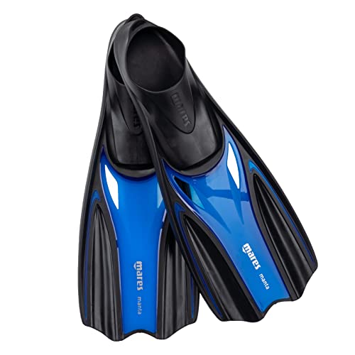 Mares Manta - Flossen für Schnorcheln mit geschlossenem Fußteil, optimierter Antrieb, seitliche Rippen, Komfort und Unterwasserleistung