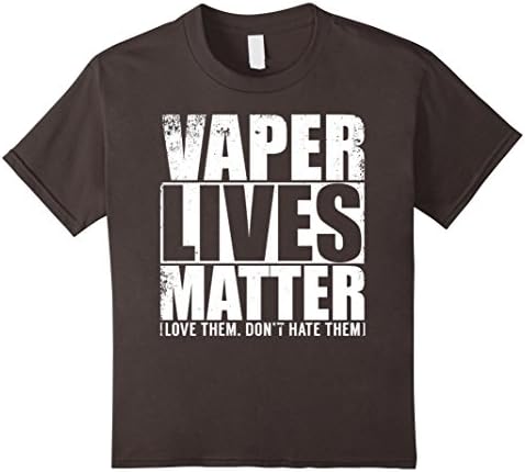 Kids Vaper Lives Matter T Shirt - Funny Vape Vaping 12 Asphalt