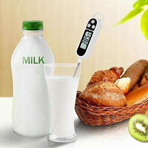 OmkuwlQ Household Kitchen Liquid Food Oil and Milk Digital Probe Temperature Electronic Thermometer for Cooking