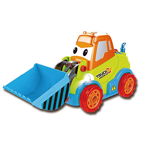 CHAFIN Hand-on disassembly and Assembly of Bulldozer Screw Puzzle Electric Drill Toy Assembly Engineering Vehicle disassembly Combination Building Blocks