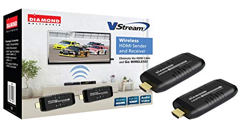 Diamond Multimedia Wireless HDMI USB Powered Extender Kit, TV Transmitter & Receiver for HD 1080p, Stream Video and Audio from: Laptops, PC, Cable Box, Satellite Box, Blu-ray, DVD, PS4, Xbox (VS50)