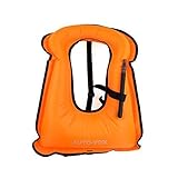 Auto-Vox Adult Inflatable Life Snorkeling Vest Jacket Great for Snorkeling Surfing Swimming Boating Kayaking Fishing Rafting and Floating,Ensure your Safety of Water activities