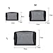 HOYOFO Mesh Makeup Bag 3 PCS Black Mesh Zipper Pouch Travel Cosmetic Organizer Case for Daily Toiletries Accessories Purse Bag, Black (S,M,L)