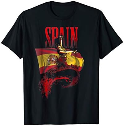 SPANISH FLAMENCO DANCE AND CULTURE APPARELFlamenco Dancer Spain Flag Spanish Heritage Art T-ShirtOEKO-TEX STANDARD 100