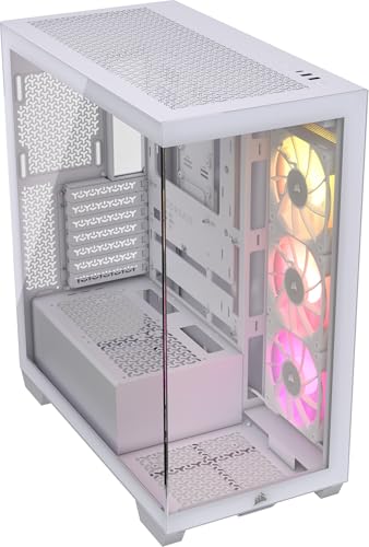 CORSAIR iCUE LINK 3500X RGB Mid-Tower ATX PC-Gehäuse - Gehärtetes Panorama-Glas - Umgekehrte Verbindung Motherboard-Kompatibel - 3x CORSAIR iCUE LINK