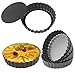 Quiche Pans, Homono Commercial Grade Non Stick Removable Bottom 5 Inch Mini Tart Pans (Pack of 6)