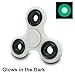 Fidgety Widgety: Tri Fidget Spinner (Glow-In-The-Dark) | High Speed (Si3N4) Hybrid Ceramic Center Bearing w/ 1-3+ Minute Spins | Perfect for Increasing Focus (Green)