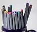 Fineliner Pens by Precision Color Products | For your Desk, Planner, Art, Sketching, Notebook, Journal and Kid School | 10 Marker Set .38 Tip Yellow Orange Red Pink Purple Blue Teal Green Brown Black