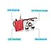 Zinnor Dentist Dental Surgical Medical Binocular Loupes 3.5x 420mm Optical Glass Loupe + LED Headlight - Shipping from USA (Red)