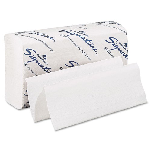 Signature 21000 2-Ply Multifold Paper Towels,9-1/4-Inch x9-1/2-Inch,2000/CT,WE