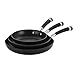 Circulon Acclaim Hard Anodized Nonstick Frying Pan Set / Fry Pan Set / Hard Anodized Skillet Set - 8 Inch, 10 Inch, and 11 Inch, Black