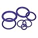 Zoostliss 270PC Purple Rubber O-Ring Assortment Kit with 18 Popular Sizes for Insulation Gasket Washer Seals Air Conditioning Car Auto Vehicle Repair