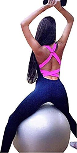 Adult Fashion Shawl Sexy Gym Fitness Clothing Suit Quick Drying Elastic Fitness Tights Running Tight Jumpsuits Sports Sets (Red)