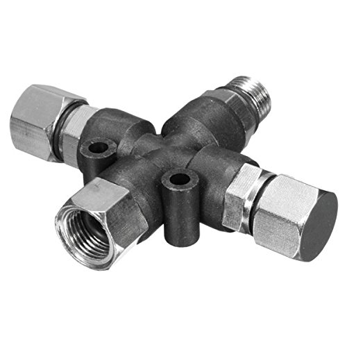 CoCocina 3 Way 1/8 Inch Airbrush Air Hose Manifold Adaptor Splitter Tattoo Spray Connector