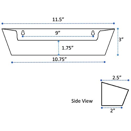Hamilton Bowes Sink Front Tip-Out Tray (11-3/4" with Hinges, White)