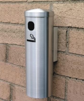 SMOKERS POST WALL MOUNT 12" THICK GAUGE WITH HUNTER GREEN FINSIH