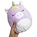 Squishmallow Kellytoy 8 Inch - Sylvia The Gold Horned Lavender Unicorn