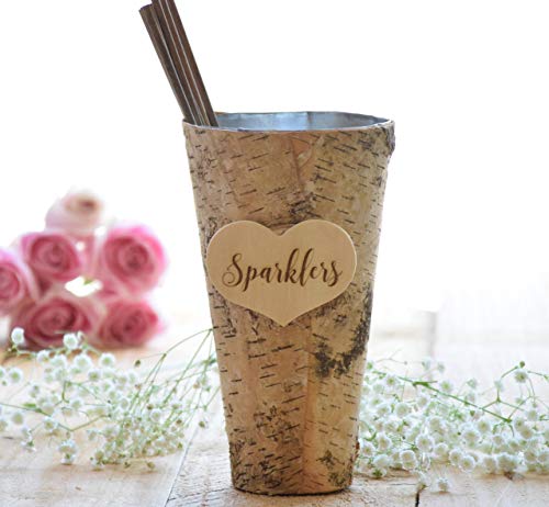 Wedding Sparklers Holder - Rustic Wedding - Large Sparkler Bucket - Long wedding sparklers - Sparklers Pail - Wedding Sparklers â€¦