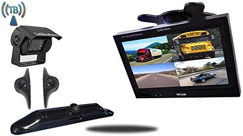 Tadibrothers 7 Inch Ultimate Wireless RV Trailer Backup Camera System License Plate and Side Cameras