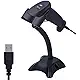 Tera Barcode Scanner Wireless 1D 2D 2-in-1 (2.4G Wireless & USB 2.0 Wired) 2D QR Bar Code Scanner Cordless CMOS Image Barcode Reader for Mobile Payment Computer Screen 2D Scanner Barcode with Stand